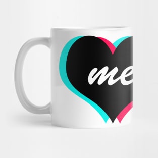 TikTok Heart Me Black Mug